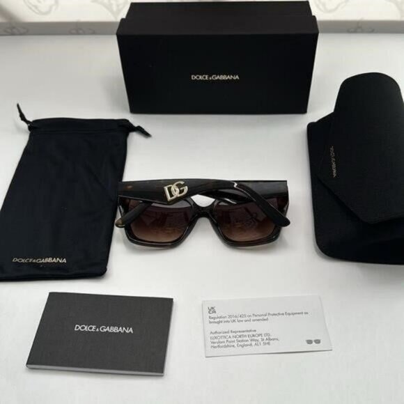 Dolce and Gabbana Brown Gradient Butterfly Ladies Sunglasses DG4438 502/13 55 - Picture 7 of 13